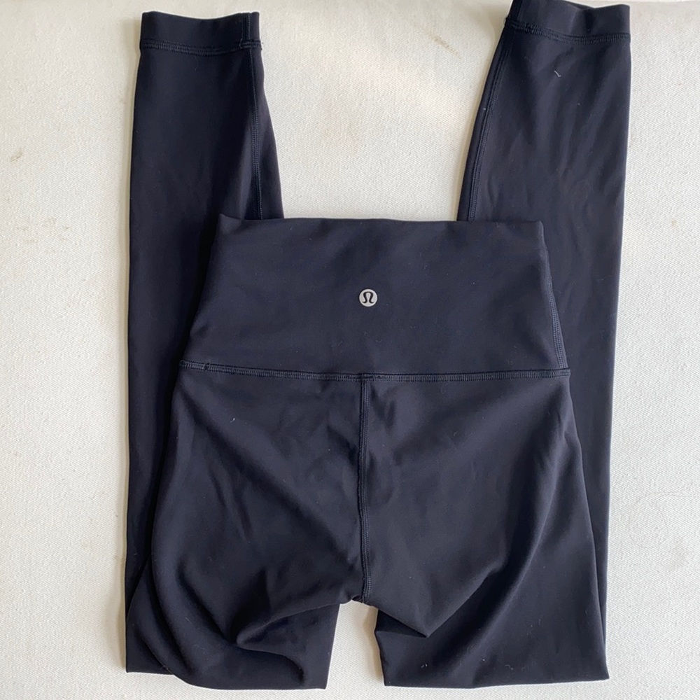 Black wunder train 25” lululemon leggings